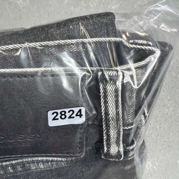 Moussy Vintage Jeans Size 27 Black Howa Skinny Distressed Pockets Japan - Picture 14 of 14